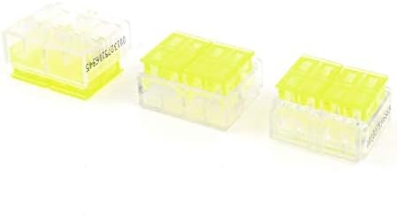3 יחידות פלסטיק 1.5-2.5 ממ 2 4 עמדה אני-מהדק חוט מחבר ברור צהוב (3 פייזאס דה פלאסטיקו 1.5-2.5 ממ 2 4 פוזיציונים אני-מהדק