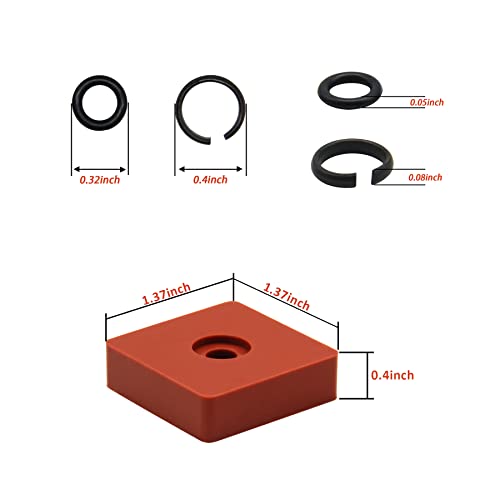3 חבילות של 3/8 השפעה ברגים התמך טבעות כולל טבעת תואם עם חשמלי / פנאומטי ברגים, כולל סדן מייצבת טבעת להתקין כלי