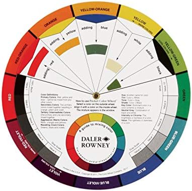 גלגל צבע מדריך לערבוב צבע קטן -2 חבילה