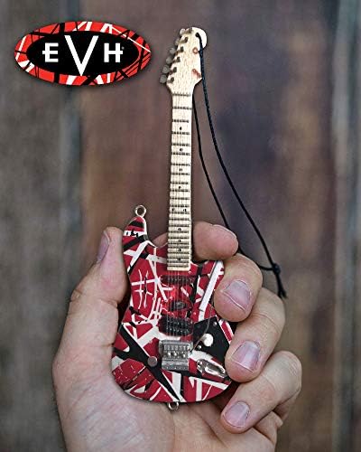 קישוט 6 - EVH פרנקנשטיין העתק מיני גיטרה של אדי אספנות - רישיון רשמי 6
