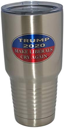 מצחיק סרקסטי דונלד טראמפ להפוך ליברלים לבכות שוב גדול 30 עוז נירוסטה נסיעות כוס ספל כוס עם מכסה ואקום מבודד מתנה עבור