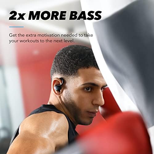 אוזניות Bluetooth אוזניות Bluetooth Wireless Blu x10 Bluetooth 5.2 אוזניות ספורט ווים אוזניים מסתובבות באס עמוק IPX7 אוזניות