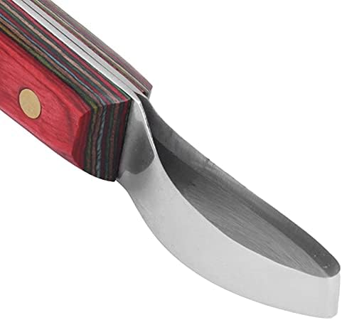 פרסת סכין אזמל כלי פלדה מעוקל פרסת גוזם ניקוי כלי פרסת גוזם עם מרוכבים עץ ידית עבור פארייר 19.5 סמ