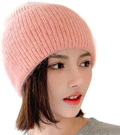 נשים של החורף לסרוג כפת כובע נשים מקרית לקפל מכפלת חם אופנה כובע לסרוג כובע מוצק לקצץ כובע חם חיצוני פעילויות
