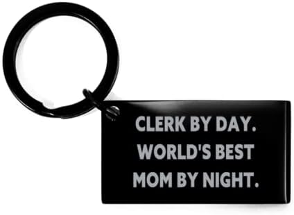 אמא שימושית, פקיד ביום. אמא הטובה בעולם בלילה, מחזיק מפתחות שימושי ליום האם לאמא