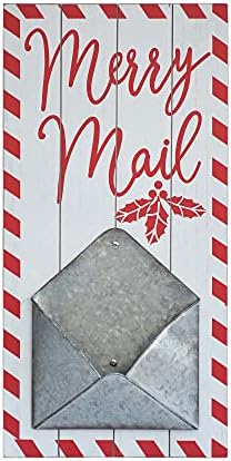 מכתבי לופט של פריז לסנטה, שלט חג המולד, מחזיק כרטיסי חג המולד, עיצוב קיר דואר שמח, שלט חג עץ, מחזיק דואר, לוח קיר לבית